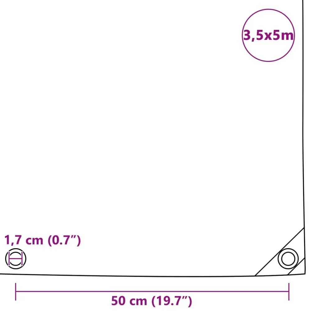 Μουσαμάς Μπλε 3,5 x 5 μ. 650 γρ./μ.²  - Μπλε