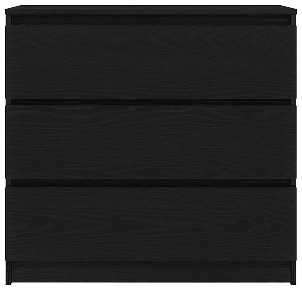 vidaXL Ντουλάπι Μαύρη βελανιδιά 80x35x76 εκ. Επεξεργασμένο Ξύλο