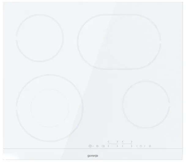 Gorenje Γυάλινη Κεραμική Εστία Λευκή, 60 cm ECT643WCSC