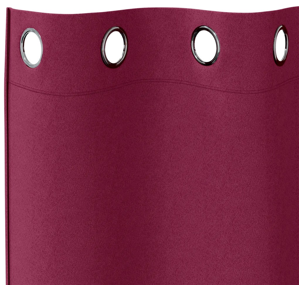 vidaXL Κουρτίνες με κουρτίνες 2 pcs Κόκκινο 225 x 140 εκ. Πολυεστέρας