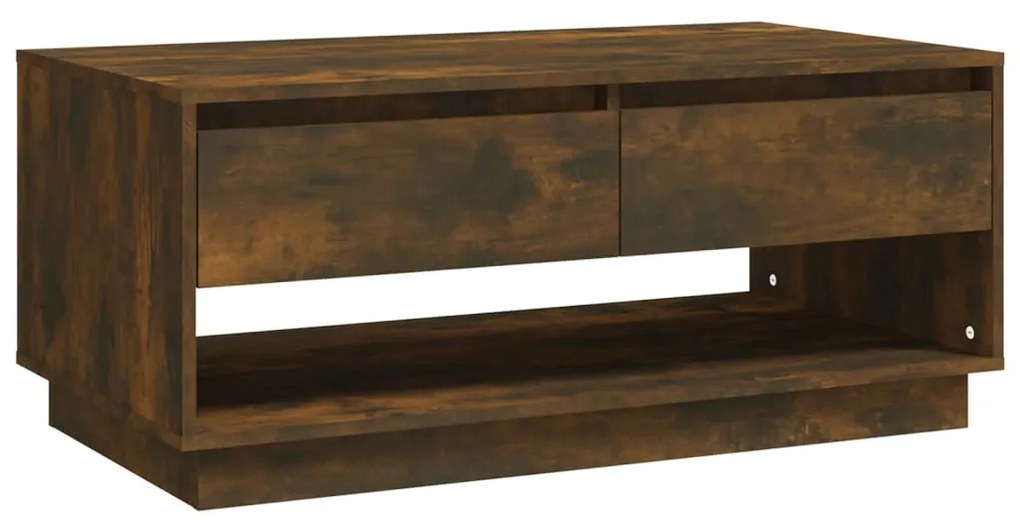vidaXL Τραπεζάκι Σαλονιού Καπνιστή Δρυς 102,5x55x44 εκ. Επεξ. Ξύλο