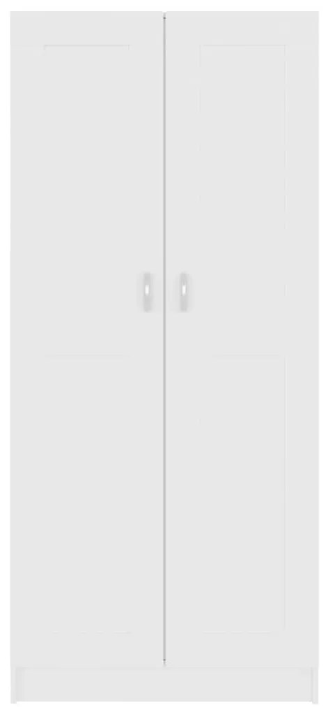 vidaXL Βιβλιοθήκη Λευκή 82,5 x 30,5 x 185,5 εκ. Επεξ. Ξύλο