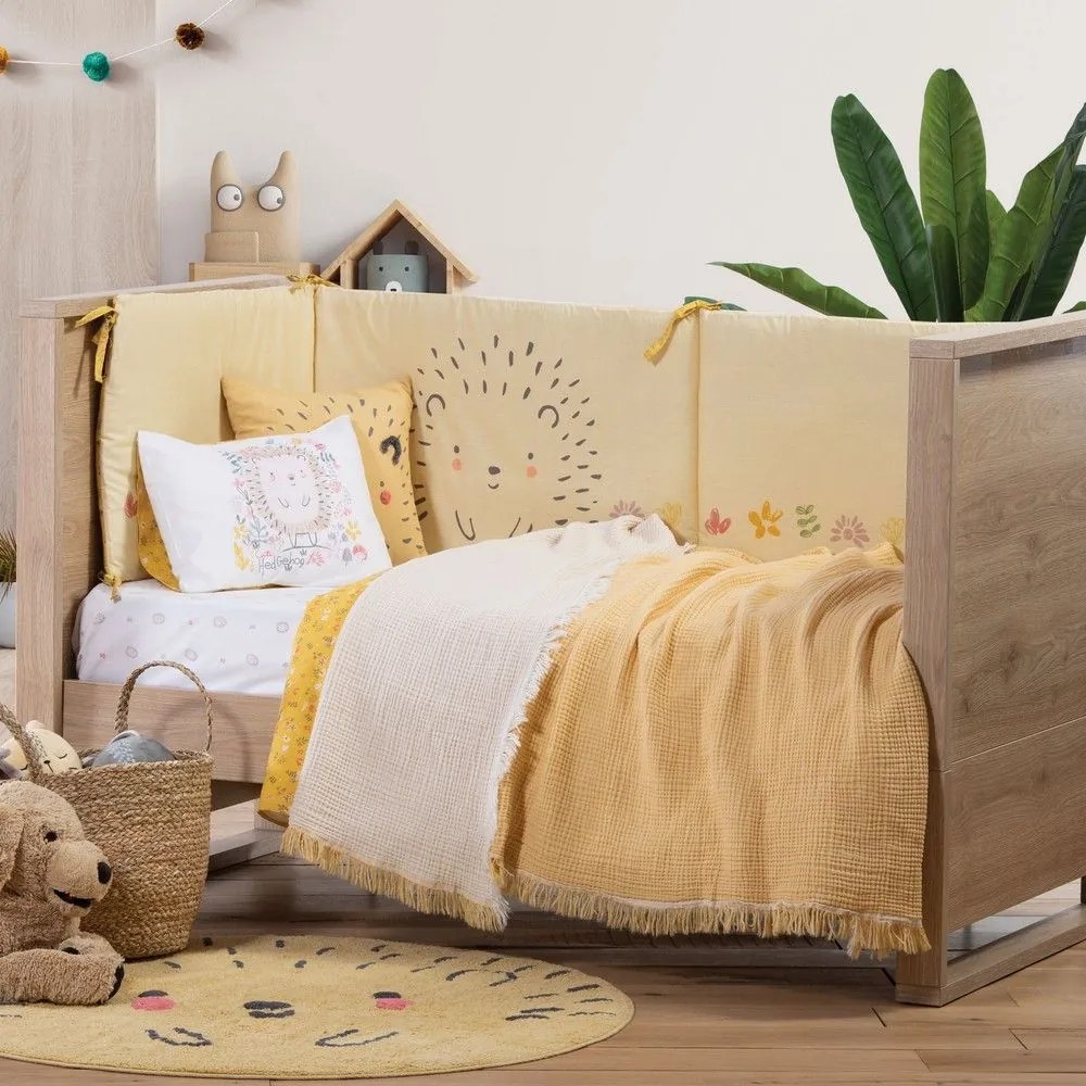 Κουβέρτα Βρεφική Apollo Yellow Nef-Nef Κούνιας 110x150cm 100% Cotton
