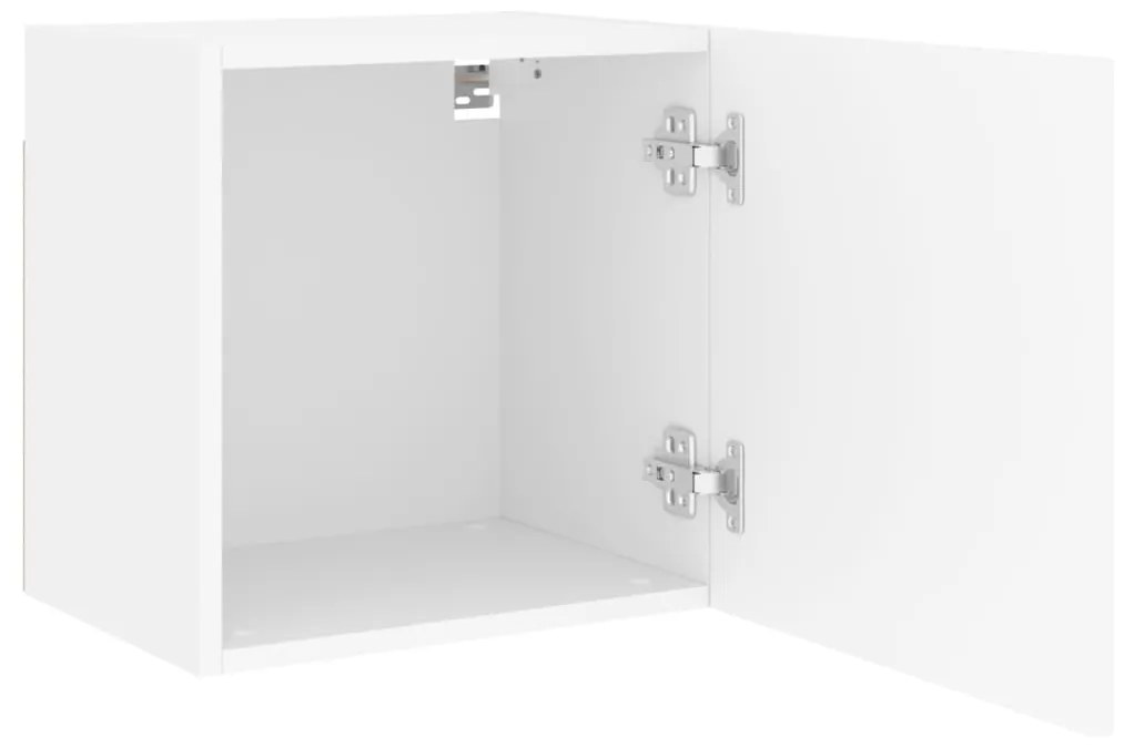 vidaXL Έπιπλο Τοίχου Τηλεόρασης Λευκό 40,5x30x40 εκ. από Επεξ. Ξύλο