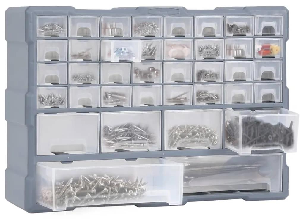 vidaXL Κουτί Αποθήκευσης/Οργάνωσης με 40 Συρτάρια 52 x 16 x 37,5 εκ.