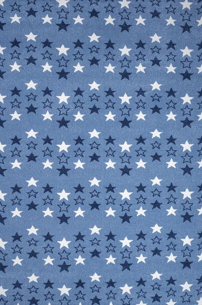Παιδικό χαλί Diamond kids 8469/330 ραφ μπλε αστεράκια &#8211; 130×190 cm Colore Colori 130X190 Μπλε