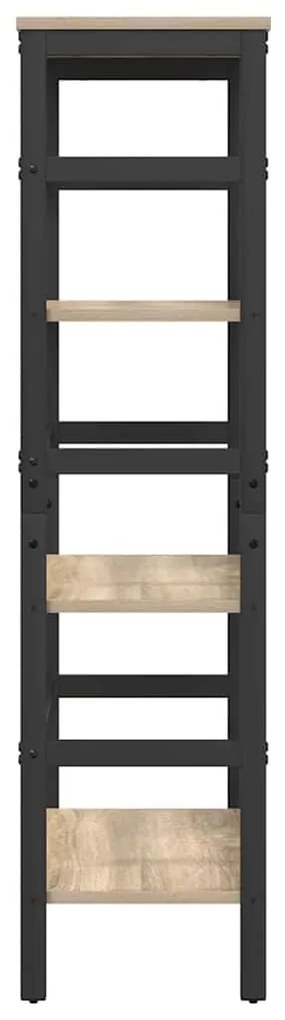 vidaXL Ράφι Βιβλίων Δρύς Sonoma 60 x 29,5 x 115 εκ Επεξεργασμένο ξύλο