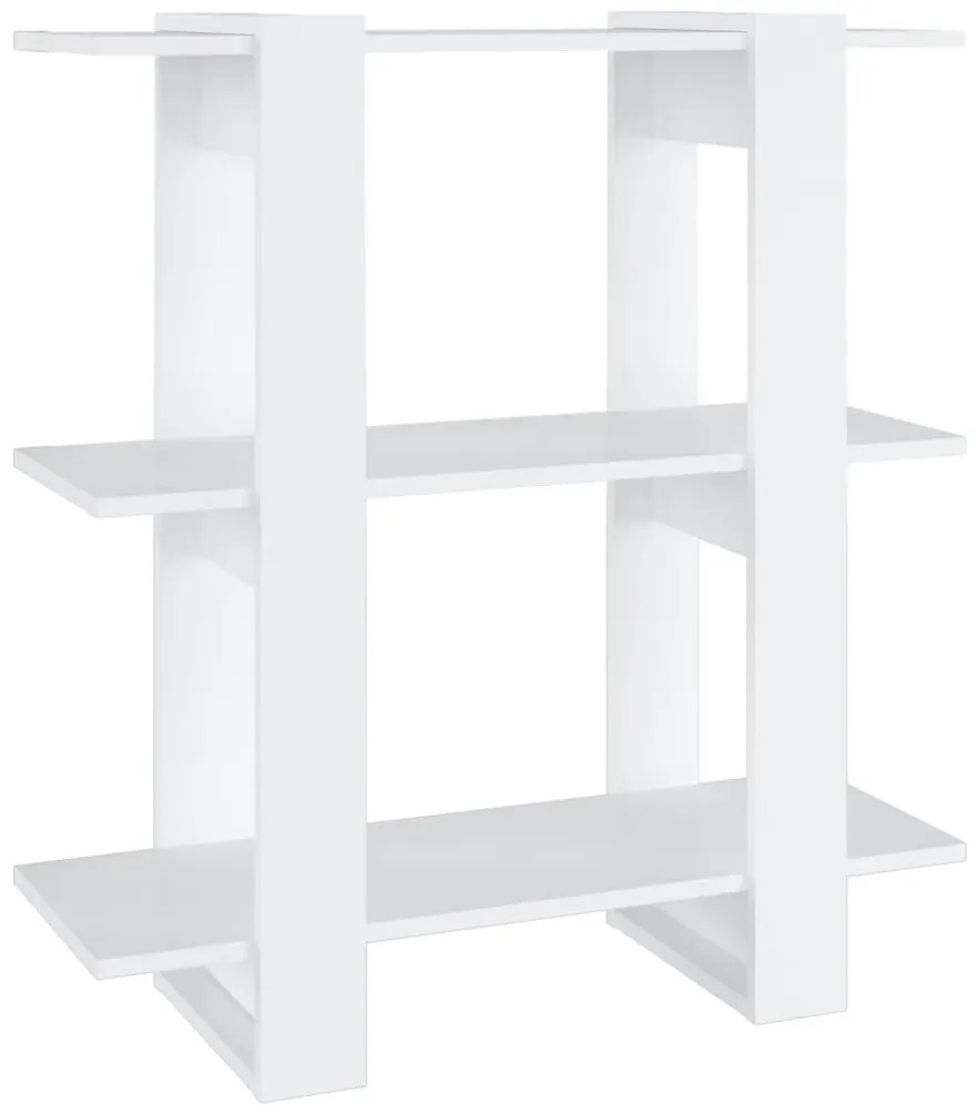vidaXL Βιβλιοθήκη/Διαχωριστικό Χώρου Λευκό 80 x 30 x 87 εκ.