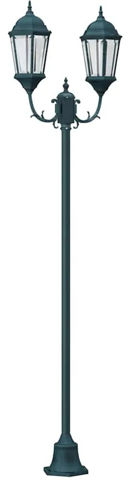 vidaXL Φωτιστικό Κήπου Ρετρό Βουρτσιστό Πράσινο 68 x 20 x 235 εκ