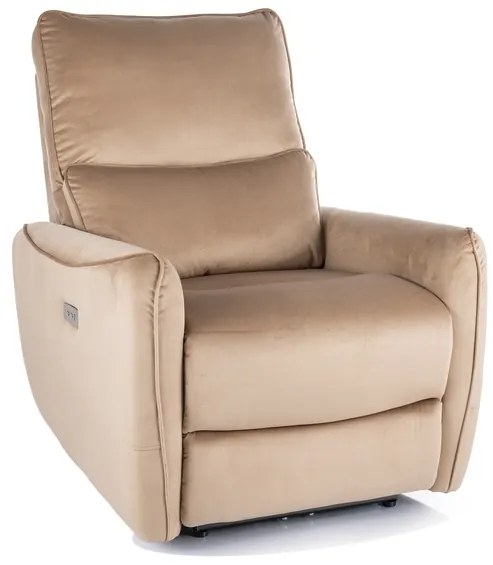 FOTEL ROZKŁADANY ZEFIR VELVET BEŻ BLUVEL 28 DIOMMI-80-3846