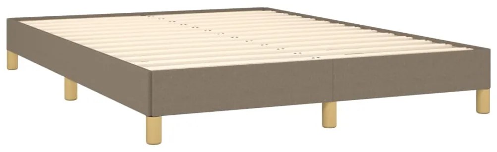 vidaXL Σκελετός Κρεβατιού Χωρίς Στρώμα Taupe 140x190 εκ. Υφασμάτινο
