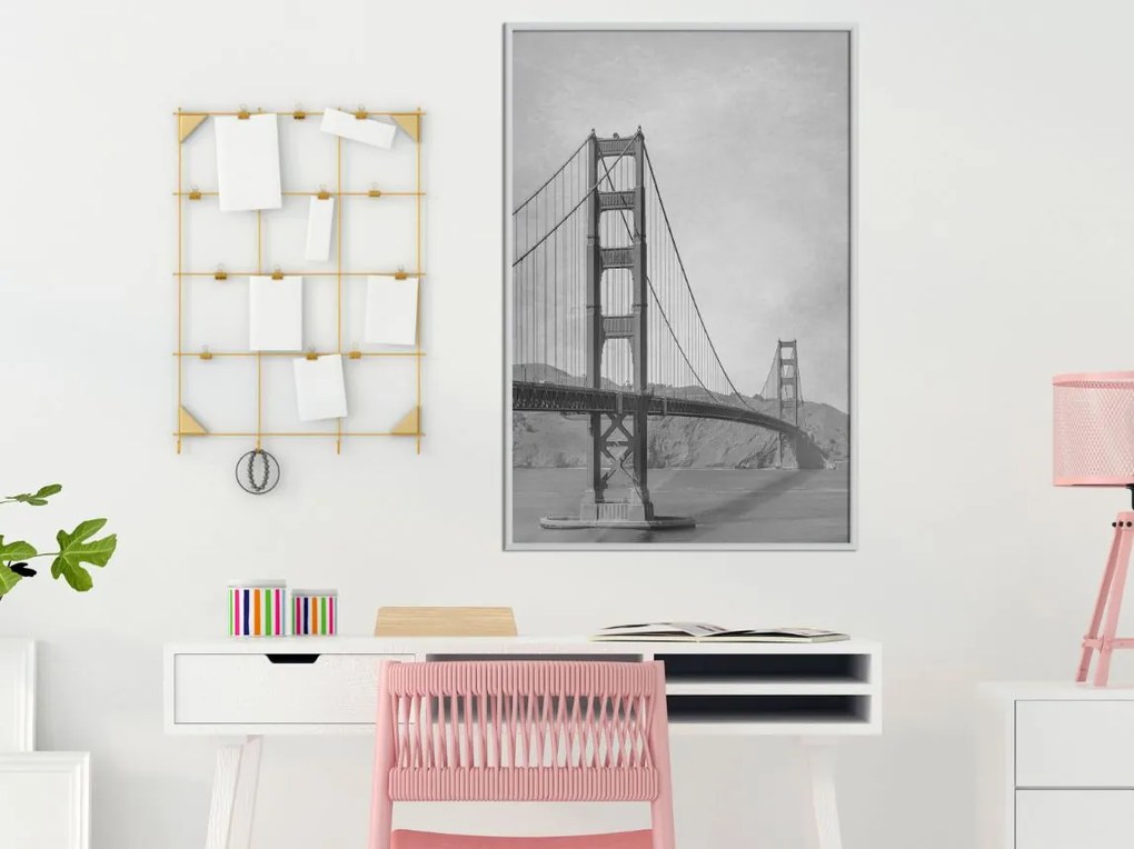 Αφίσα - Bridge in San Francisco II - 20x30 - Χρυσό - Χωρίς πασπαρτού