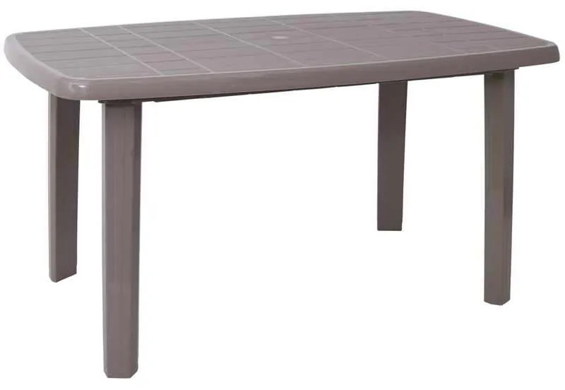 Τραπέζι 140x80cm SORRENTO Oval Πλαστ.Μπεζ Tortora