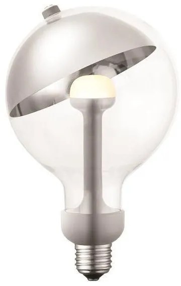 Λάμπα "Move Me" G120-E27 5,5W 2700K Plus Eurolamp-147-81890-Ασημί 147-81890