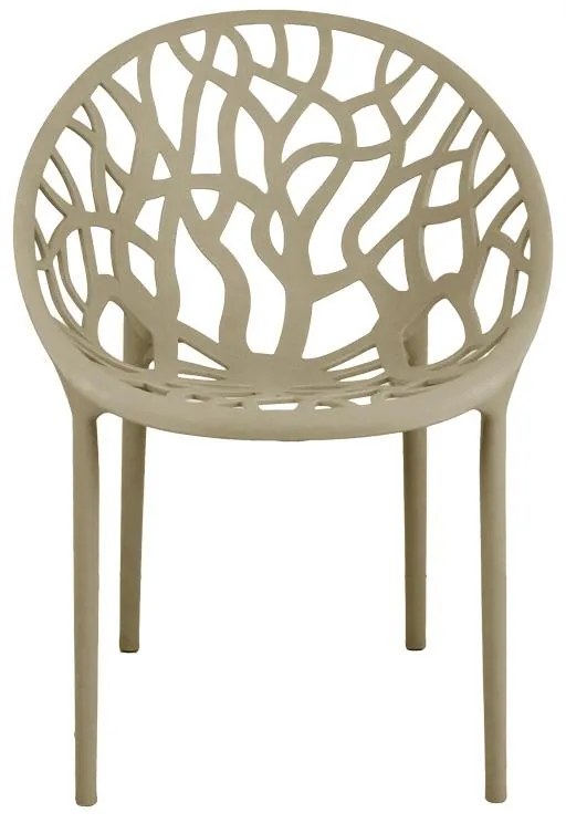 Καρέκλα - Πολυθρόνα Daren pp σε cappuccino απόχρωση 59x60x79,5 εκ. 59x60x79.5 εκ.