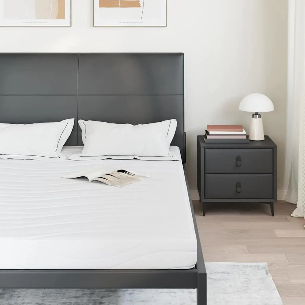 vidaXL Στρώμα Λευκό 160 x 200 cm Αφρός Εμποτισμένος με Gel