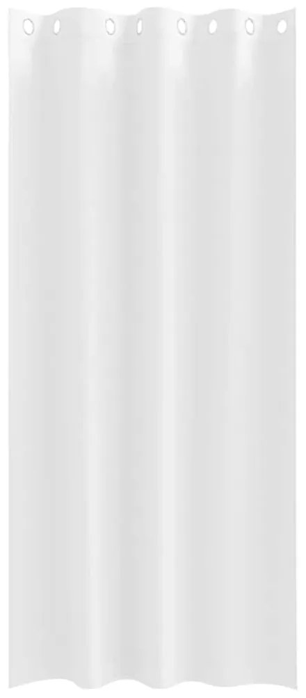 vidaXL Κουρτίνες 2 pcs Καθαρό Λευκό 260x140εκ. Πολυεστέρας