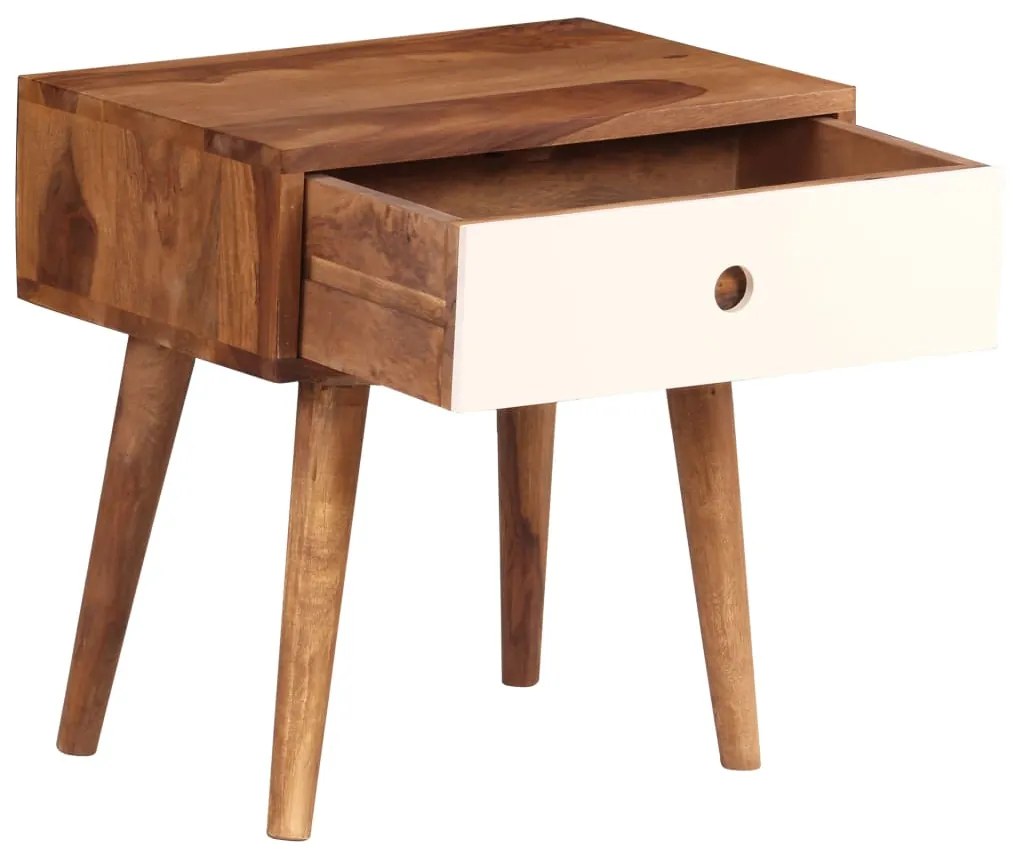 vidaXL Κομοδίνο 45 x 30 x 45 εκ. από Μασίφ Ξύλο Ακακίας