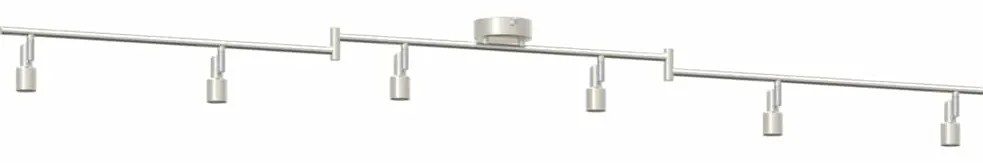 vidaXL Σποτ οροφής Βουρτσισμένο Νίκελ 176.5 x 9.5 x 14 εκ Ατσάλι