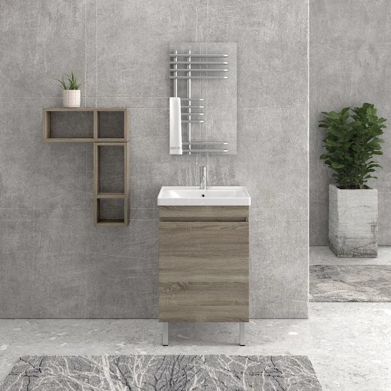 Karag Πόδια επίπλου μπάνιου σετ 4 τεμαχίων Inox 10cm