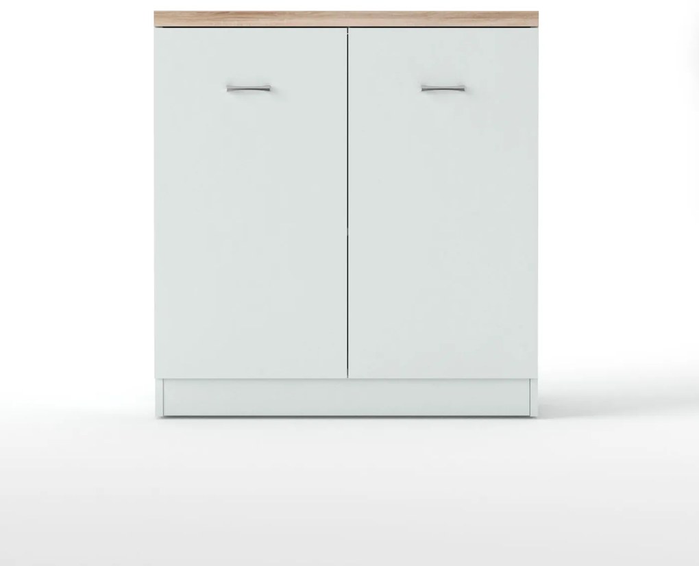 Κομότα KOM2D 80x33x85εκ Λευκή-Σονόμα - TO-KOM2DWHIT - TO-KOM2DWHIT