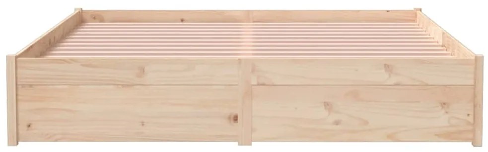 vidaXL Πλαίσιο Κρεβατιού 150 x 200 εκ. Μασίφ Ξύλο King Size