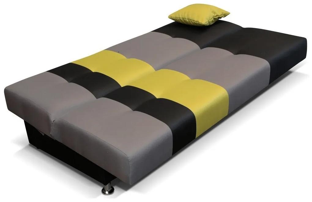Καναπές κρεβάτι Columbus 141, Αριθμός θέσεων: 3, Αποθηκευτικός χώρος, 90x195x85cm, 51 kg, Πόδια: Μέταλλο, Ξύλο: Πεύκο | Epipla1.gr