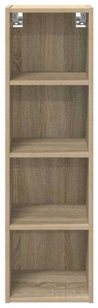 vidaXL Κρεμαστό ντουλάπι με αποθήκευση Δρύς Sonoma 30 x 29,5 x 100 εκ.