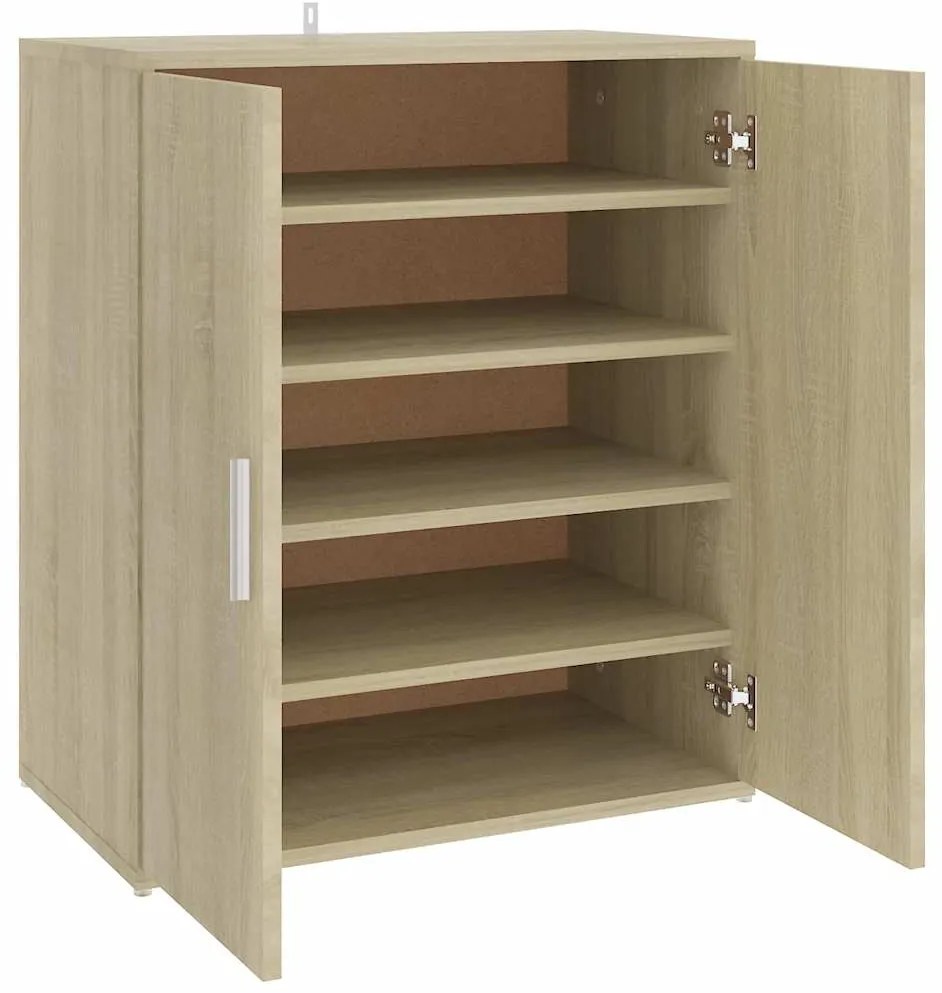 vidaXL Παπουτσοθήκη Sonoma Δρυς 60 x 35 x 70 εκ. από Επεξ. Ξύλο