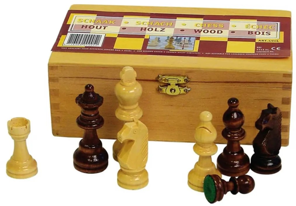 Abbey Game Πιόνια για Σκάκι 87 χιλ. Μαύρα/Λευκά 49CL