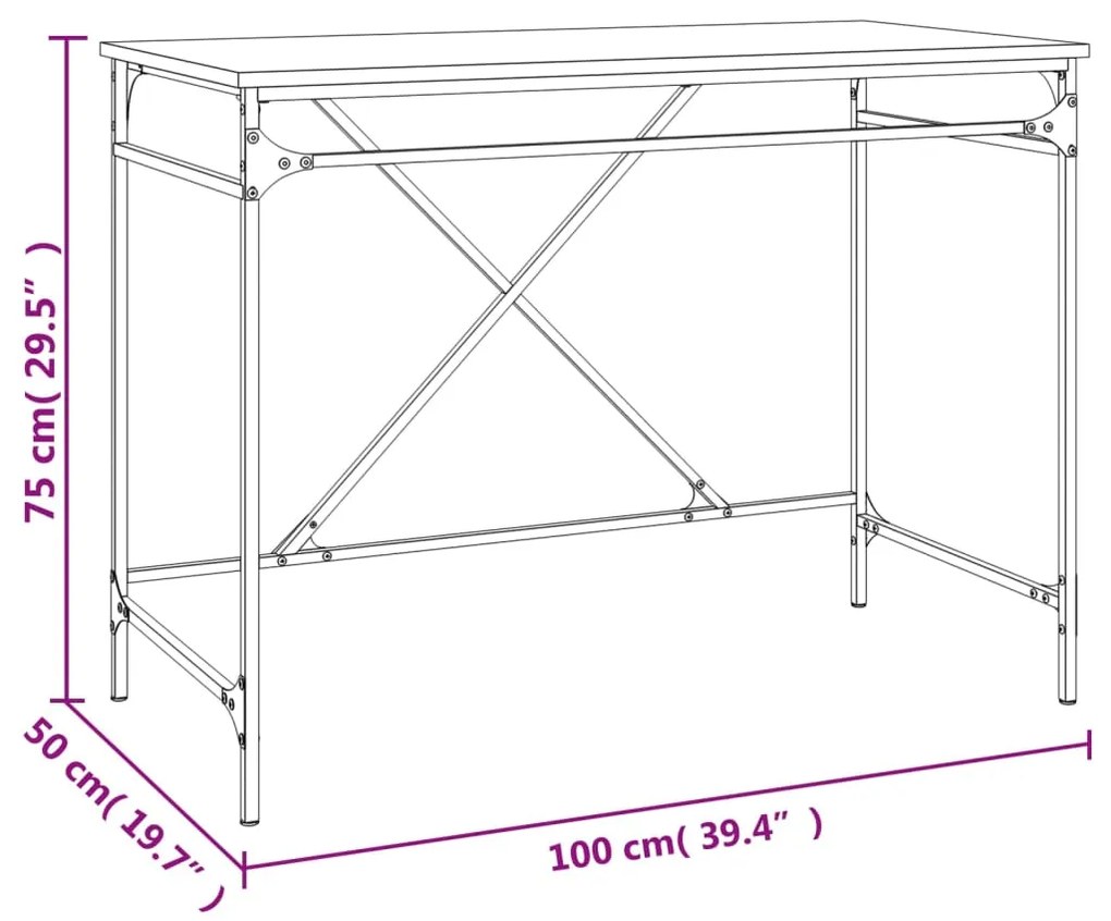 ΓΡΑΦΕΙΟ ΚΑΠΝΙΣΤΗ ΔΡΥΣ 100 X 50 X 75 ΕΚ. ΑΠΟ ΕΠΕΞΕΡΓΑΣΜΕΝΟ ΞΥΛΟ 826721