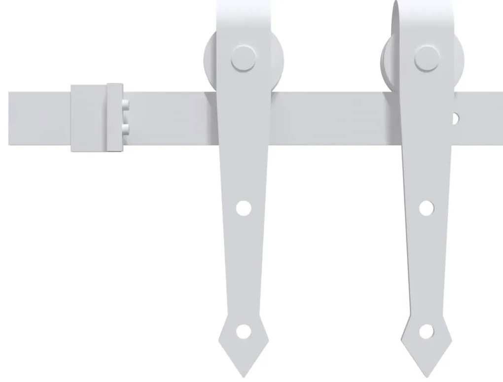 vidaXL Συρόμενη Μεσόπορτα με Μηχανισμό 80 x 210 εκ. Μασίφ Ξύλο Πεύκου