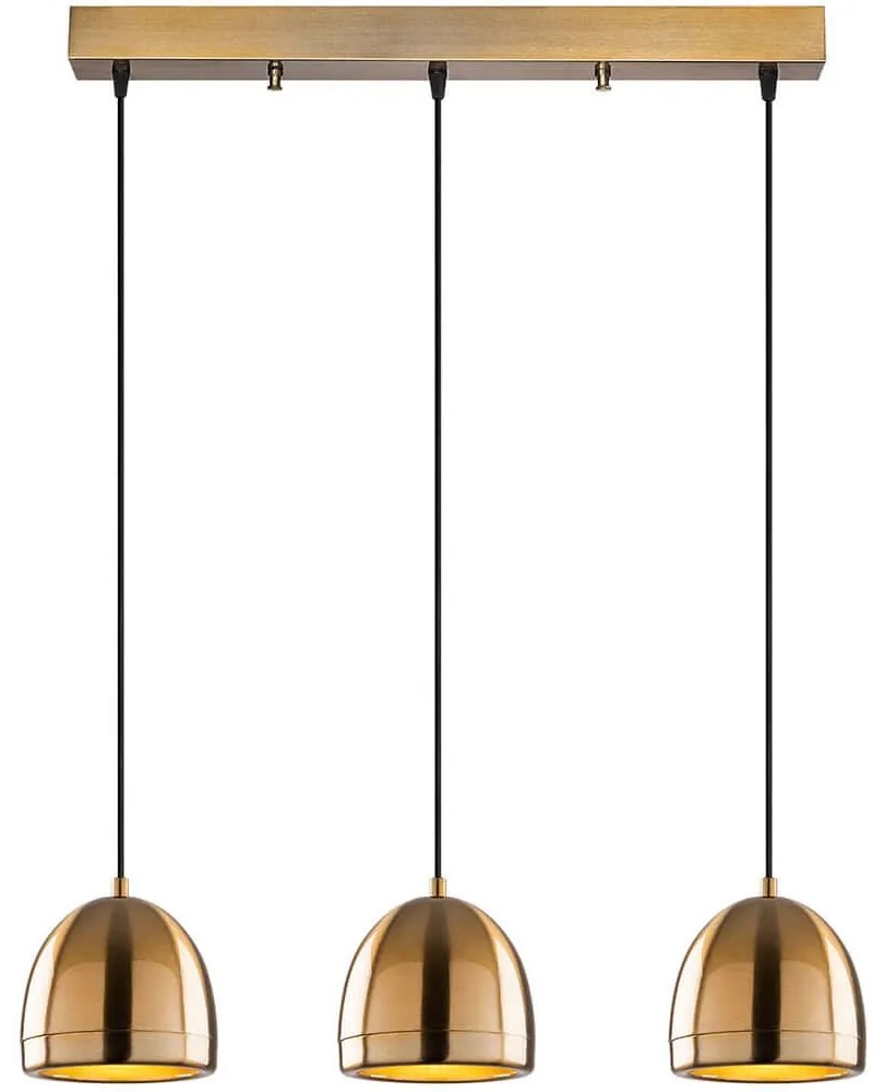 Φωτιστικό Οροφής - Ράγα Mugo 942FLG1486 62x17x110cm 3xE27 40W Gold Opviq