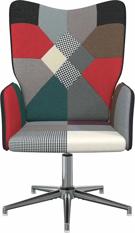 vidaXL Πολυθρόνα Relax Σχέδιο Patchwork Υφασμάτινη