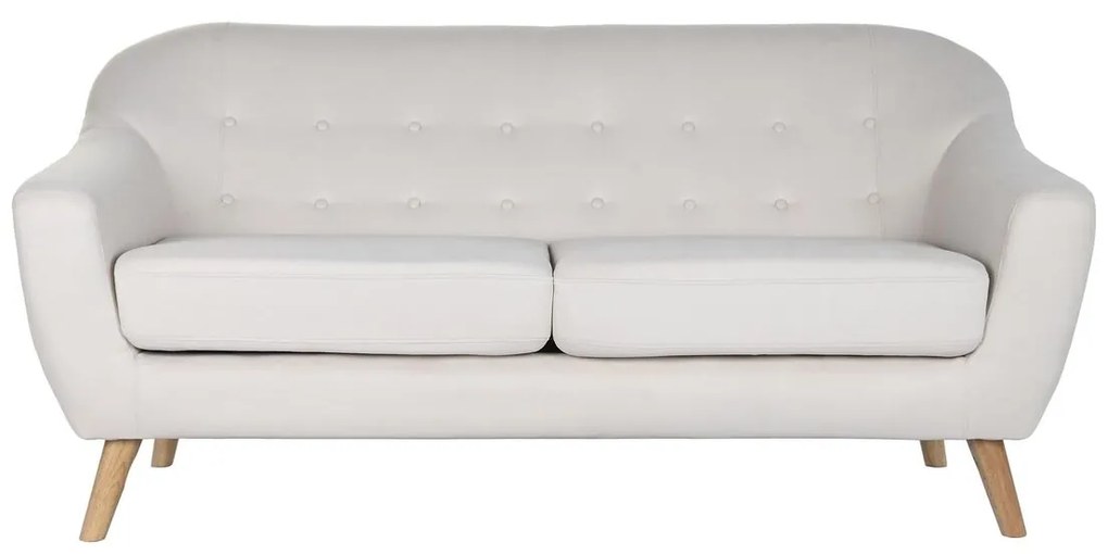 Καναπές DKD Home Decor Φυσικό πολυεστέρας ξύλο καουτσούκ Κρεμ (172 x 82 x 82 cm)