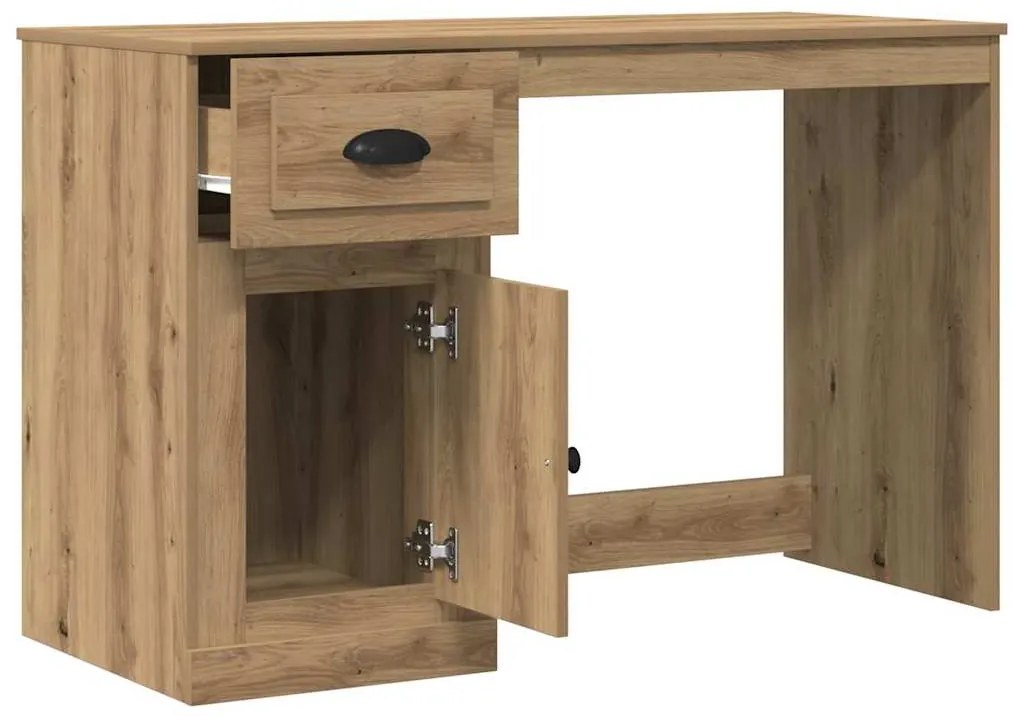 vidaXL Γραφείο artisan δρυς 50 x 115 x 75 εκ. Επεξεργασμένο ξύλο