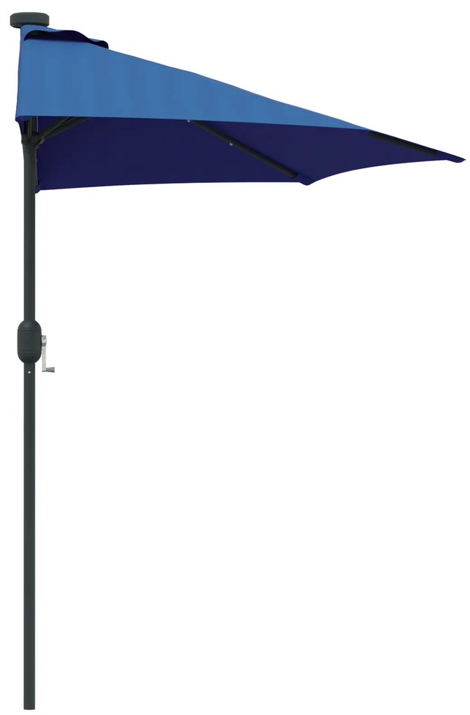 vidaXL Ομπρέλα Κήπου Μπλε 294 x 150 x 223 εκ ύφασμα