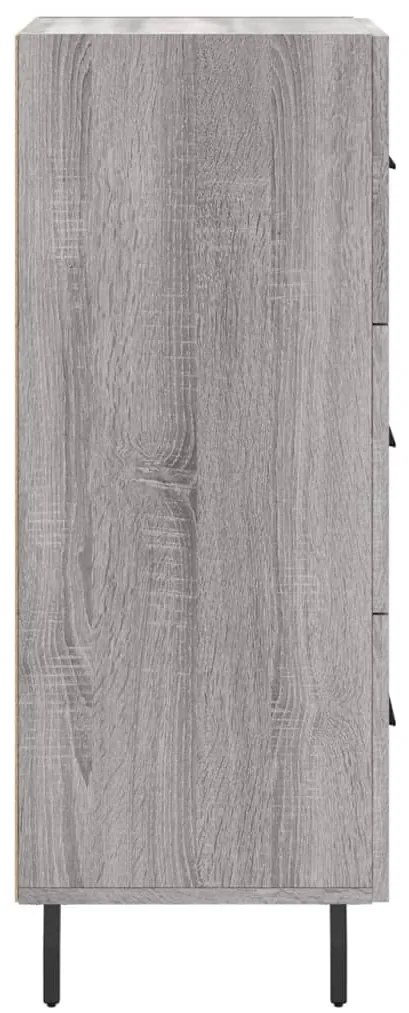 vidaXL Ντουλάπι Γκρι Sonoma 34,5x34x90 εκ. από Επεξεργασμένο Ξύλο