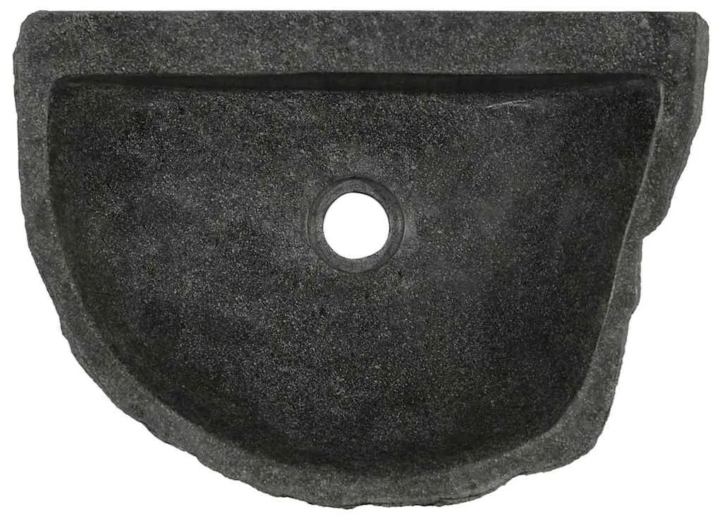 vidaXL Κρεμαστή Λεκάνη Γκρι (38-45) x (30-35) x 15 εκ. Πέτρα Ποταμού