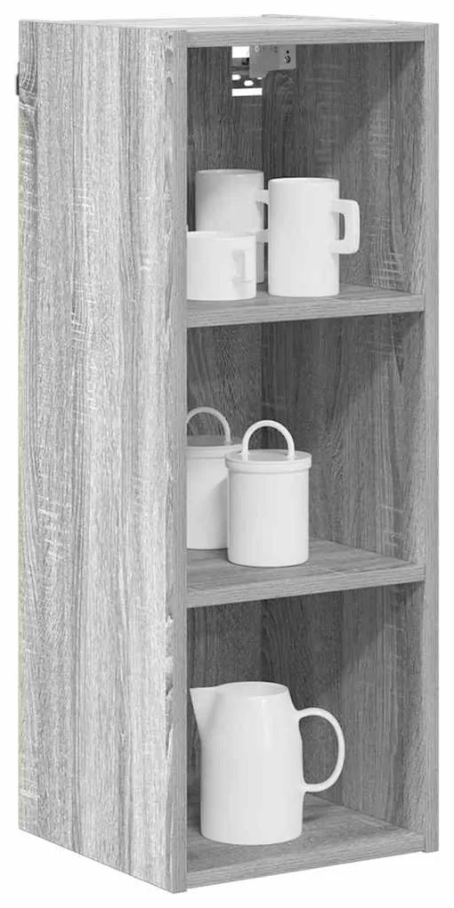 vidaXL Κρεμαστό ντουλάπι Γκρίζο Σονομα 30 x 29,5 x 80 εκ.