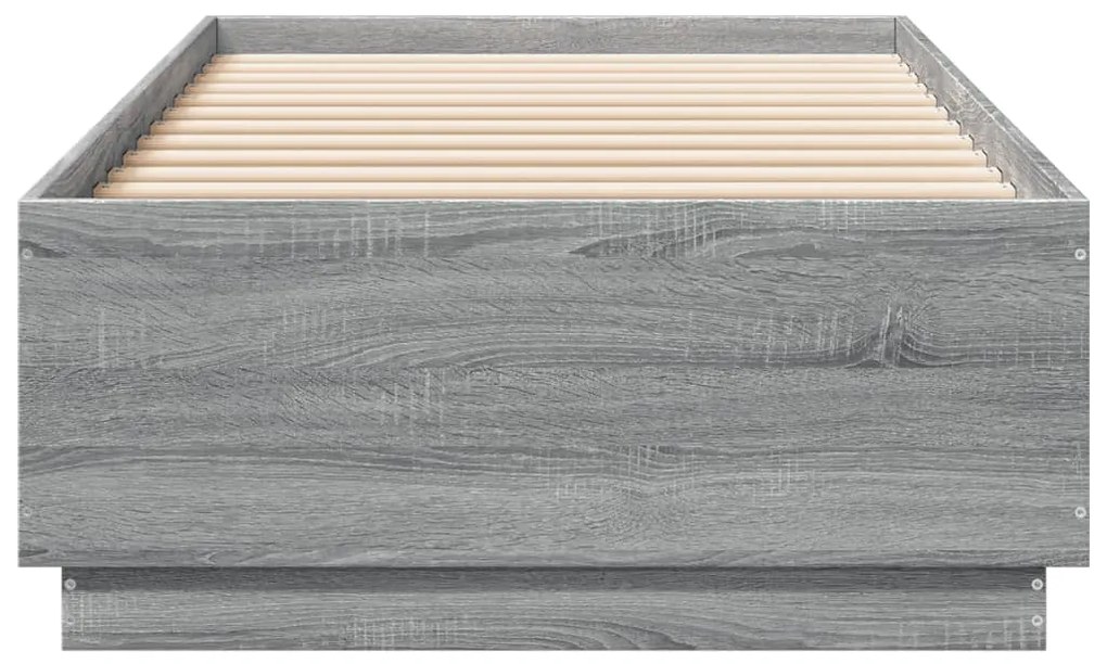 vidaXL Πλαίσιο Κρεβατιού Γκρι Sonoma 90x200 εκ. Επεξεργασμένο Ξύλο