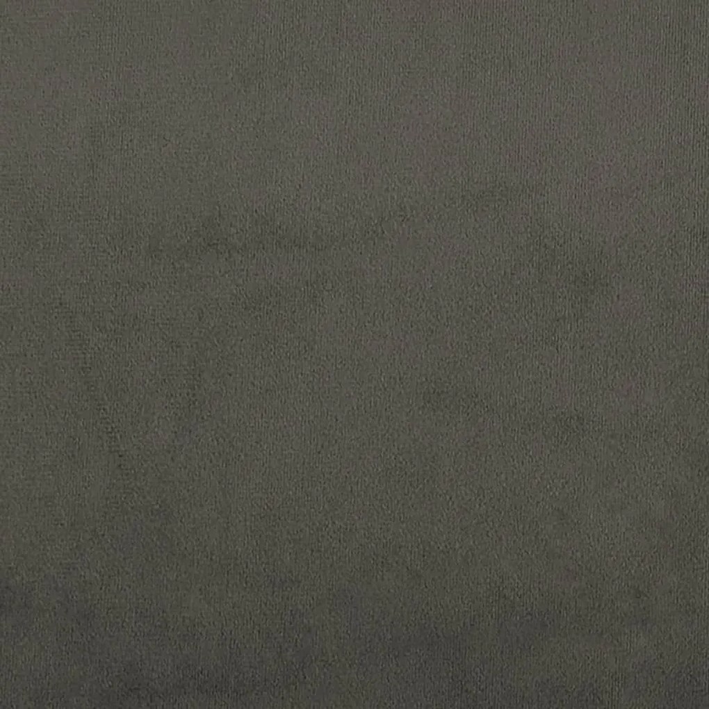 Στρώμα με Pocket Springs Σκούρο Γκρι 80x200x20 εκ. Βελούδινο - Γκρι
