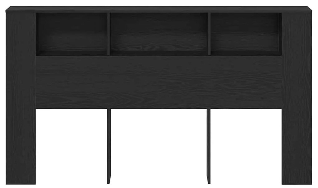 vidaXL Κεφαλάρι Ντουλάπα σε Μαύρη Δρυ - 180x18.5x102.5 εκ.
