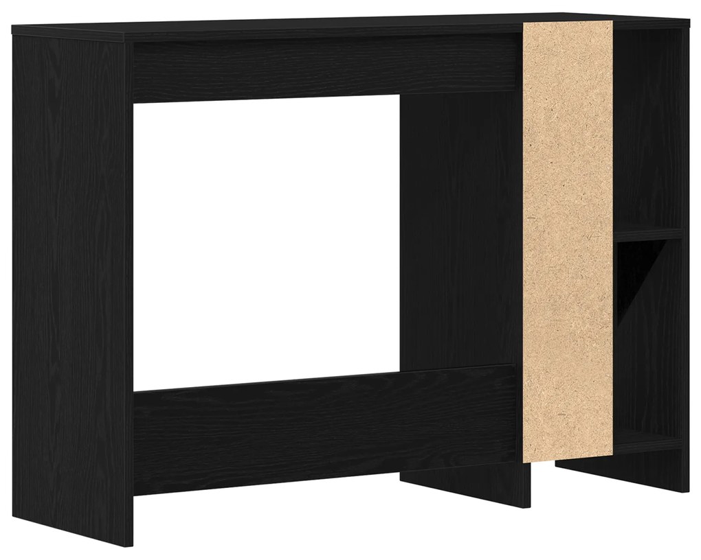 vidaXL Γραφείο Μαύρο Δρυς 102,5x35x75 εκ. από ξύλο