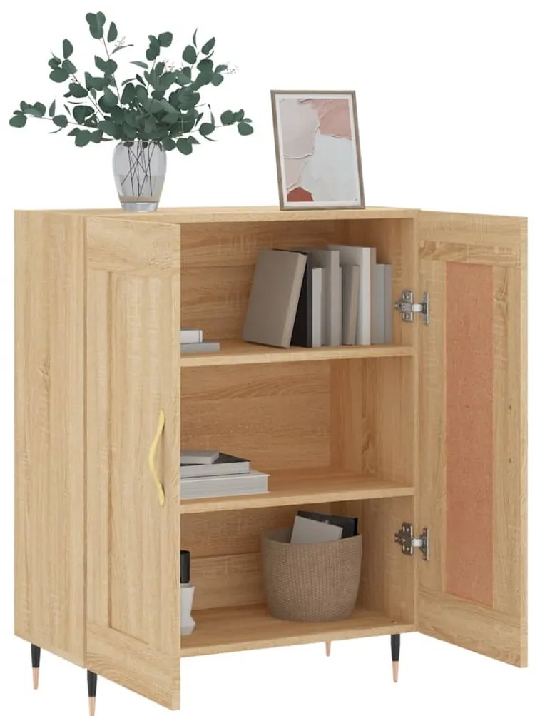 vidaXL Ντουλάπι Sonoma Δρυς 69,5 x 34 x 90 εκ. από Επεξεργασμένο Ξύλο
