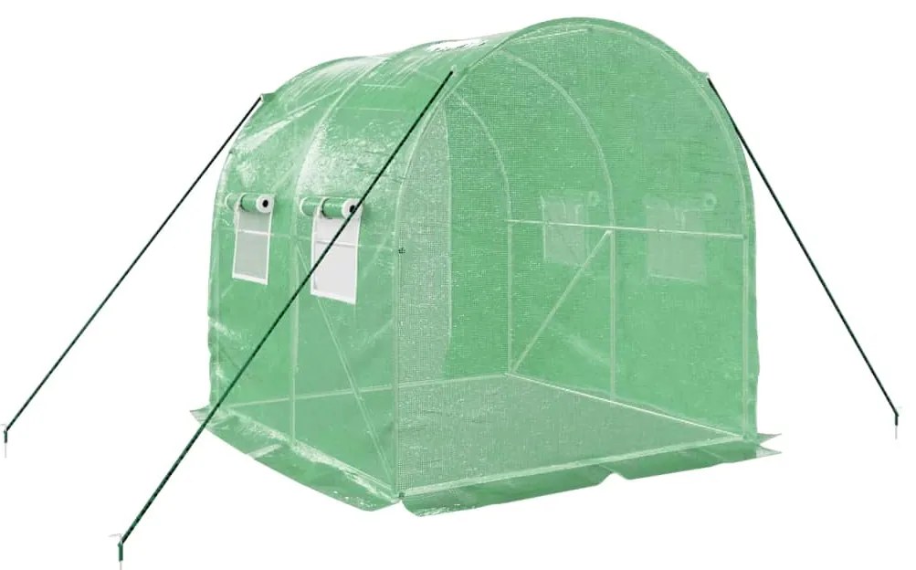 vidaXL Θερμοκήπιο με Ατσάλινο Πλαίσιο 4 μ² 2 x 2 x 2 μ.