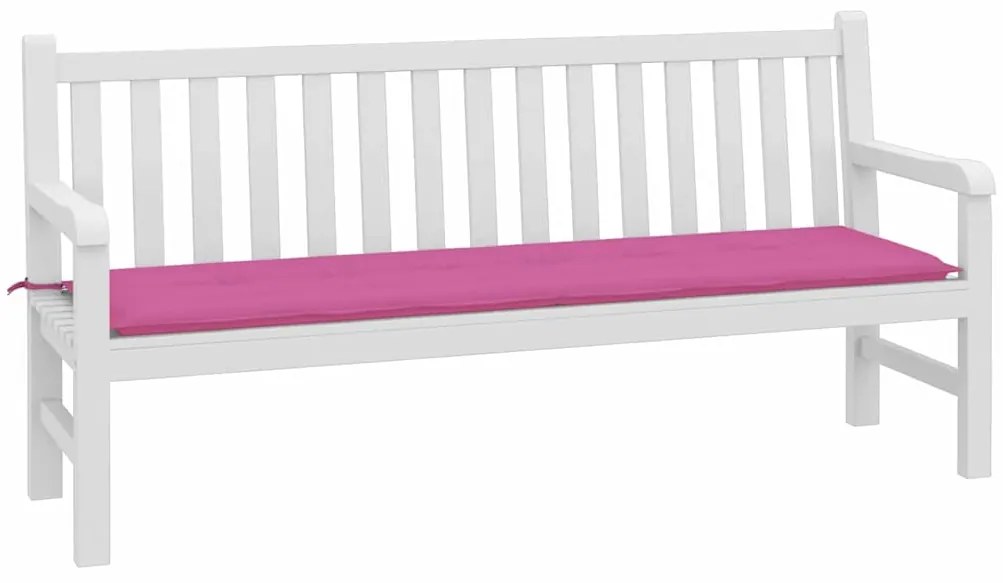 vidaXL Μαξιλάρι Παγκάκι Κήπου Ροζ 180 x 50 x 4 cm Ύφασμα Oxford