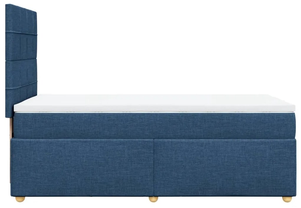 ΚΡΕΒΑΤΙ BOXSPRING ΜΕ ΣΤΡΩΜΑ ΜΠΛΕ 100 X 200 ΕΚ. ΥΦΑΣΜΑΤΙΝΟ 3291197