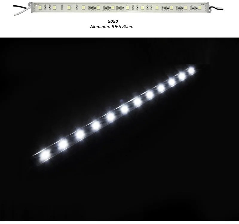 Adeleq Μπάρα Led Αλουμινίου 30Cm 24Vdc 3W 12Led 120ο Ψυχρό Ιp65 30-33330