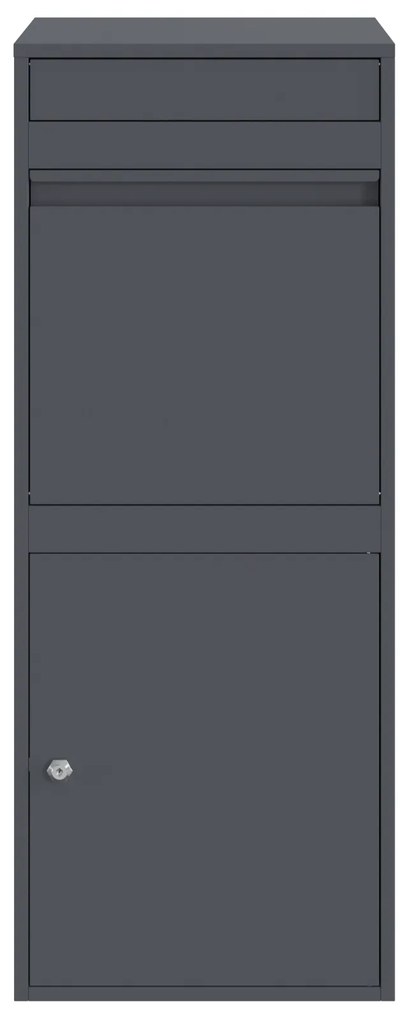 vidaXL Θυρίδα Πακέτων Ανθρακί 41 x 38 x 103 εκ Ατσάλι
